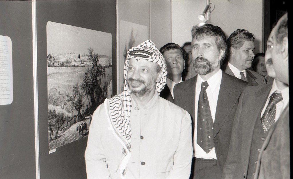 "Palestine Popular Art" exhibition organized by PLO, Museum of Ethnography, Budapest, 1978. Source: MTI, the Archive of the Museum of Etnography